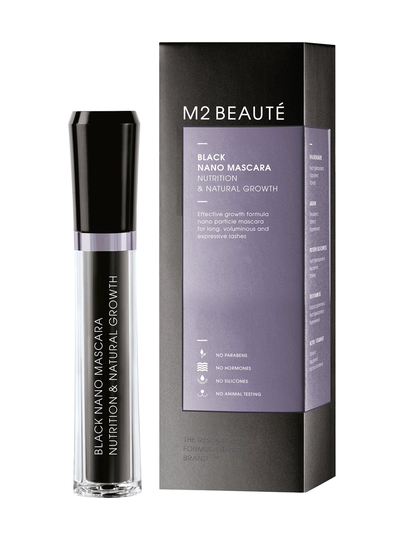 Black nano mascara nutrition & natural growth -ripsiväri 6 ml