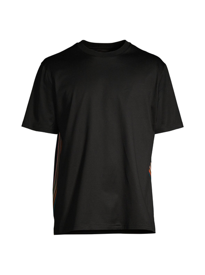 Signature stripe trim t-paita
