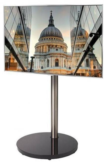 B-Tech BTF801 TV-teline, musta/hopea