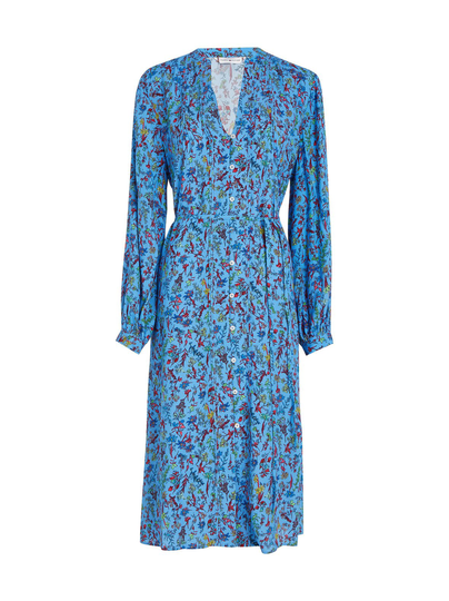 Floral midi -mekko