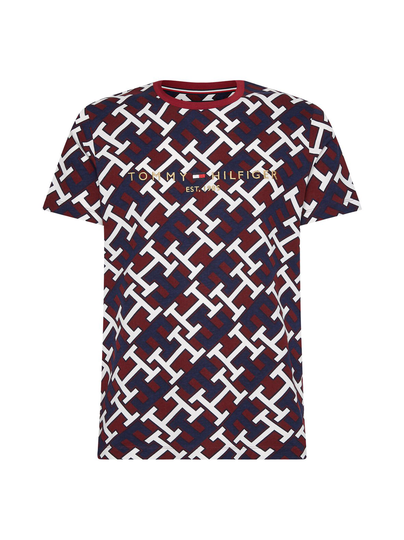 Aop monogram tommy logo -paita