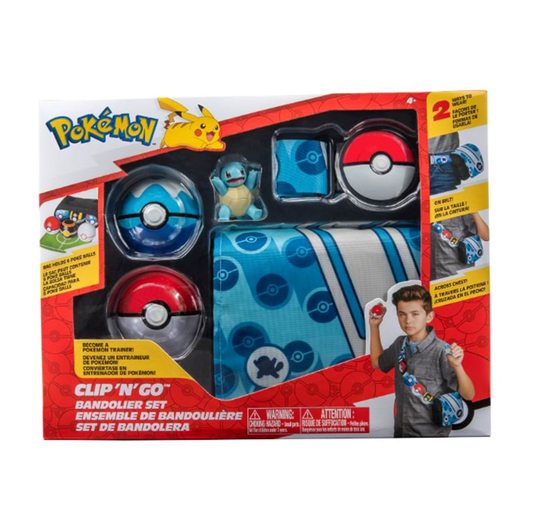 Pokemon - Clip N Go Bandolier Set - Squirtle Solid (PKW2714)