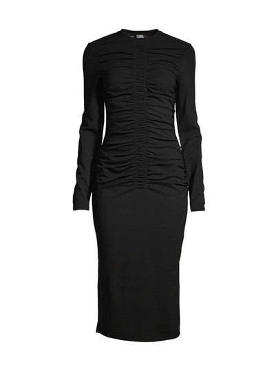 Ruched jersey -mekko