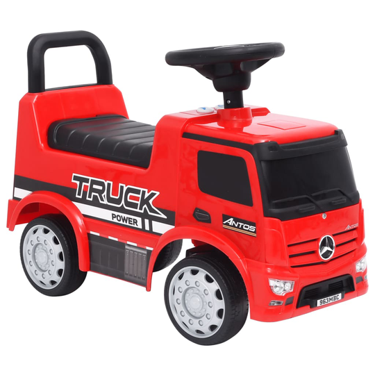 vidaXL Potkuauto Mercedes-Benz kuorma-auto punainen