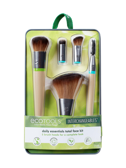Daily essentials total face kit, interchangeable collection -vaihtopääsivellinsetti