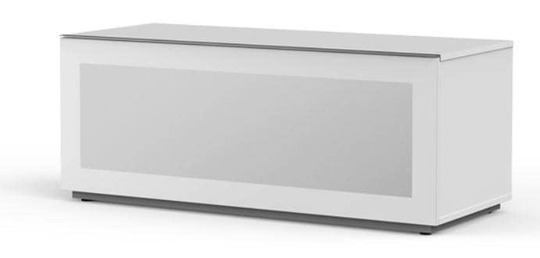 Meliconi MyTV Stand 12050F laitetaso lasiovella, valkoinen