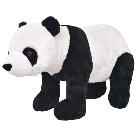 vidaXL Seisova pehmolelu panda musta ja valkoinen XXL