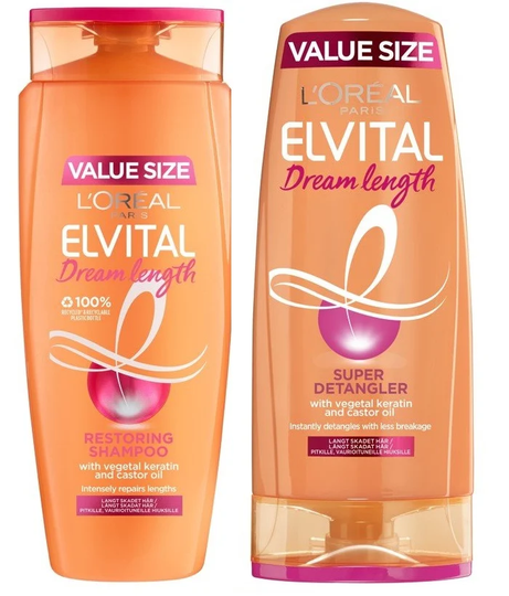 L'Oréal - Elvital Dream Lenght Shampoo 700 ml + Conditioner 700 ml