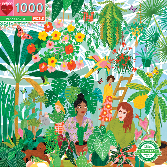 eeBoo - 1000 kpl pyöreä palapeli - vihreät sormet