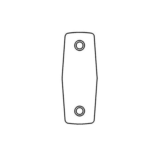 ASSA Fix 1857T Peitelevy 43 c/c, ruostumatonta terästä