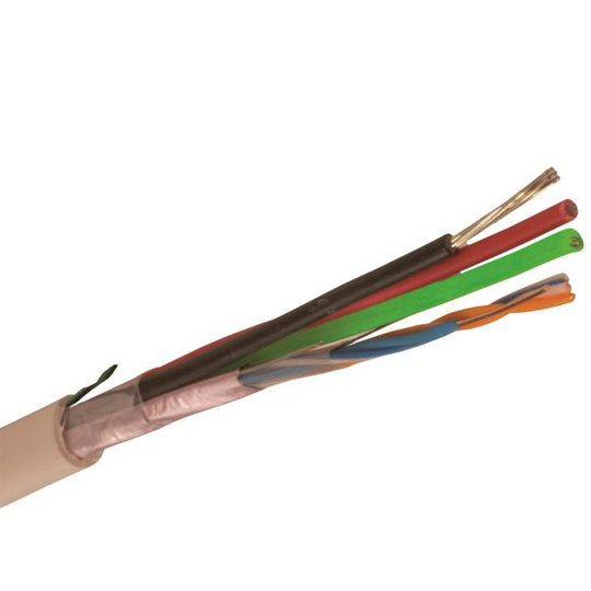 Nexans FLAQQBR Hälytyskaapeli 8.5 mm ulkohalkaisija, valkoinen 500 m, rumpu