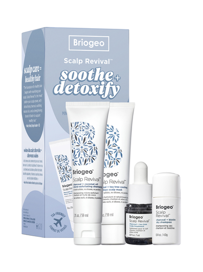 Briogeo scalp revival™ soothe + detoxify hair care minis