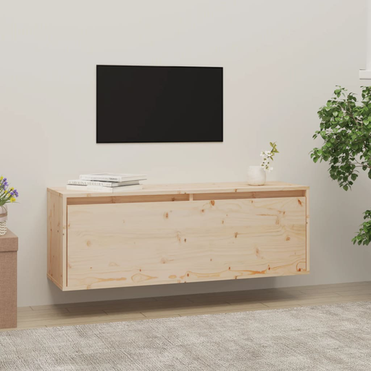 vidaXL Seinäkaappi 100x30x35 cm täysi mänty