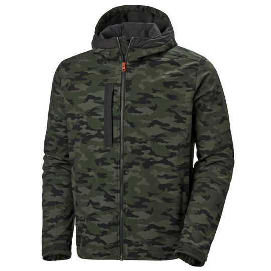 Helly Hansen Workwear Kensington 74230-481 Softshelltakki hupulla, camo XS