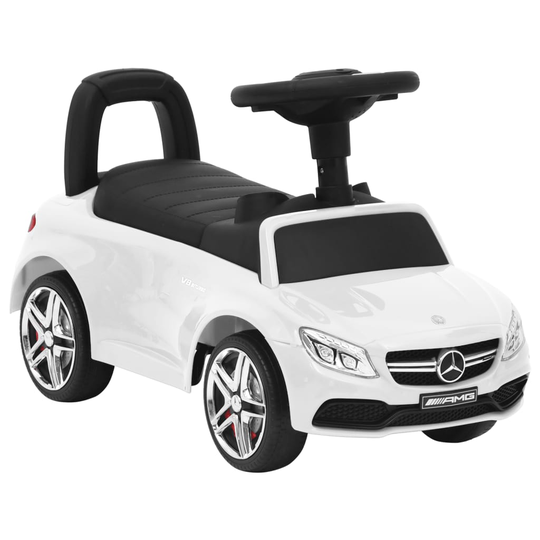 vidaXL Potkuauto Mercedes-Benz C63 valkoinen