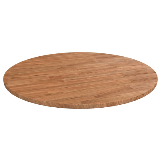 vidaXL Pyöreä pöytälevy vaaleanruskea Ø 70x1,5 cm käsitelty tammi