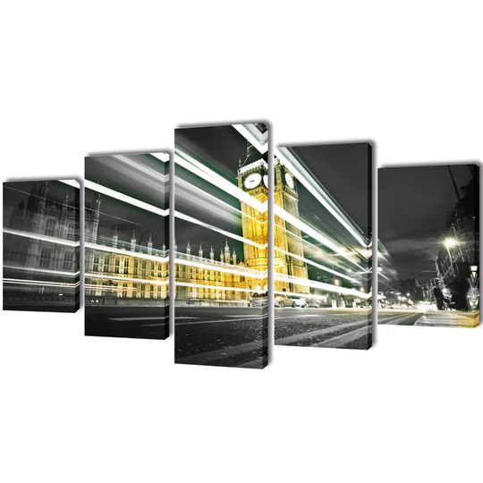 Taulusarja Lontoo Big Ben 200 x 100 cm