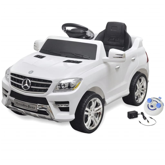 Sähköinen Istuttava-auto Mercedes Benz ML350 Valkoinen 6V Kauko-ohjaus
