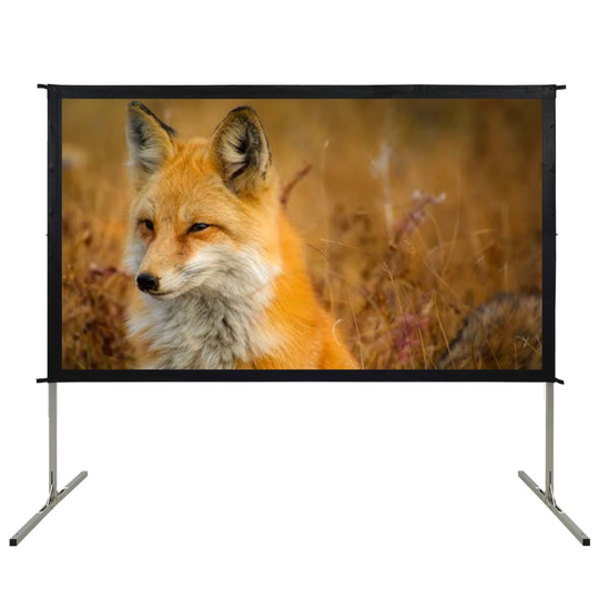 vidaXL Nopeasti taitettava valkokangas 100" 16:9
