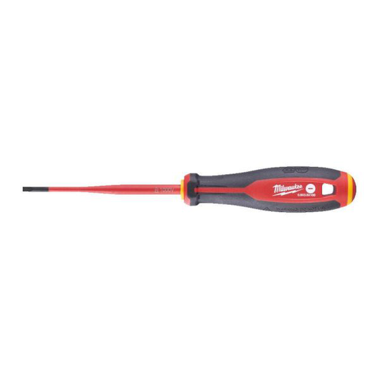 Milwaukee Tri-Lobe VDE Ruuvimeisseli kolmisivuinen pyörimistä estävä kahva SL 0,6 x 3,5 x 100 mm