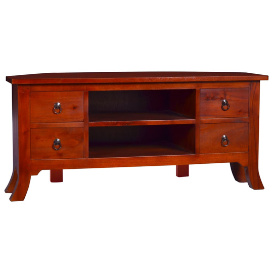 vidaXL TV-taso klassinen ruskea 100x40x45 cm täysi mahonki