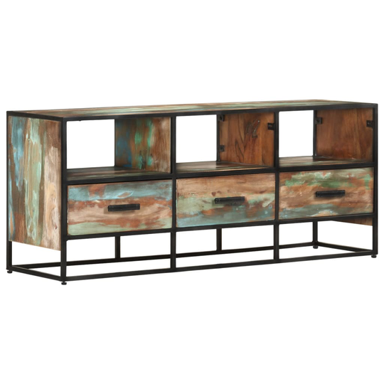 vidaXL TV-taso 110x30x45 cm kierrätetty täyspuu