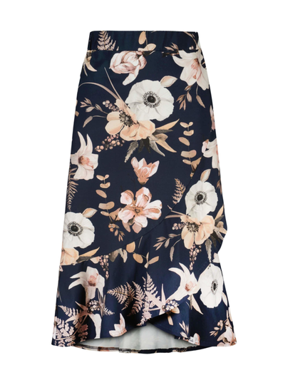 Ruffle skirt, midnight lily