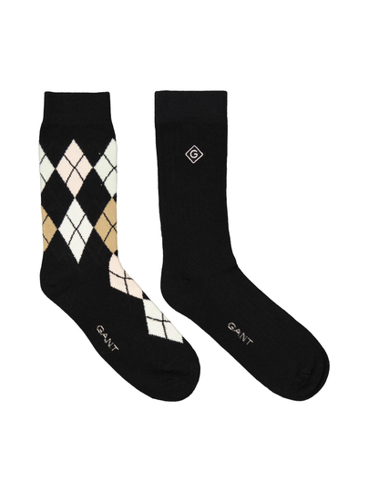 Argyle -sukat 2-pack