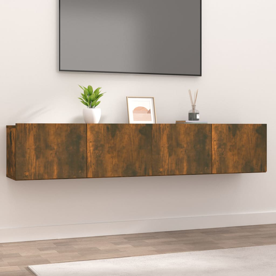 vidaXL TV-tasot 2 kpl savutammi 80x30x30 cm tekninen puu