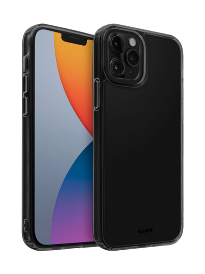 Crystal-x iphone 12/12 pro -suojakuori - black crystal