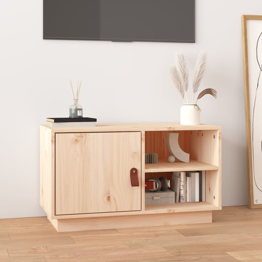 vidaXL TV-taso 70x34x40 cm täysi mänty