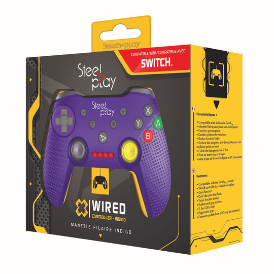 Steelplay - Wired Controller - Purple GCUBE