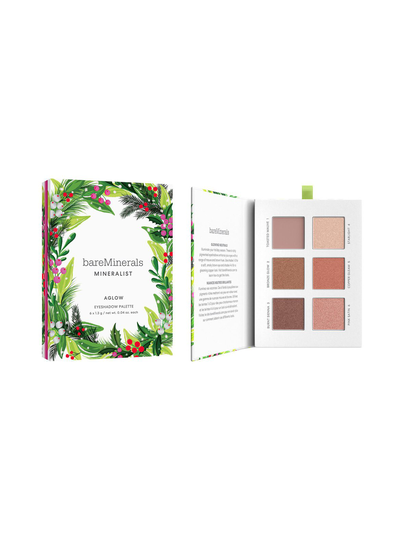 Aglow eyeshadow palette -luomiväripaletti, 6 x 1,3 g