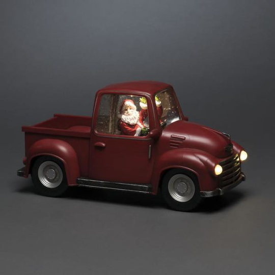 Konstsmide 4384-550 Koristevalaisin jossa auto ja joulupukki