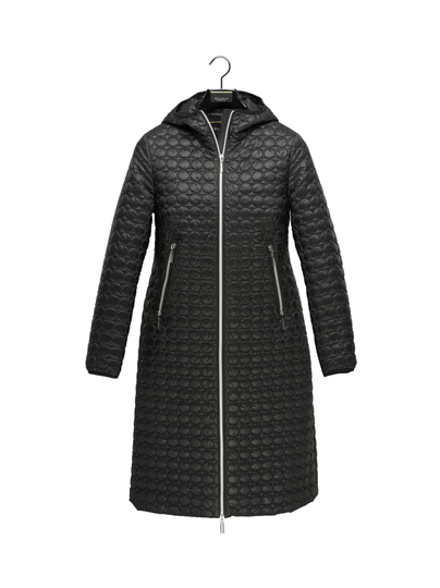 Carrie black hupullinen pallo tikattu takki