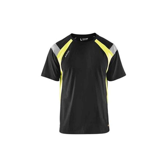 Blåkläder 333210309933XS T-paita musta/huomiokeltainen Koko XS