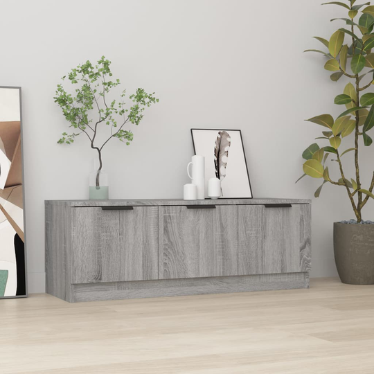 vidaXL TV-taso harmaa Sonoma 102x35x36,5 cm tekninen puu