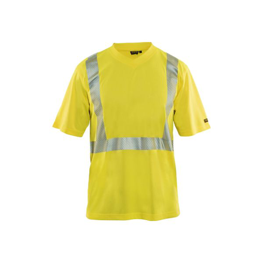 Blåkläder 338610133300XS T-paita huomiokeltainen, UV-suojattu, huomioväri Koko XS