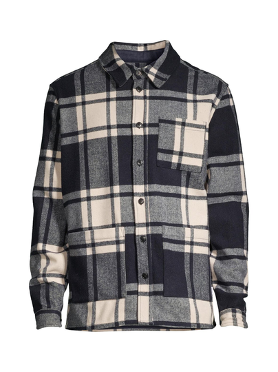 Jason check wool hybrid -takki