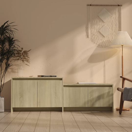 vidaXL TV-taso Sonoma-tammi 146,5x35x50 cm lastulevy