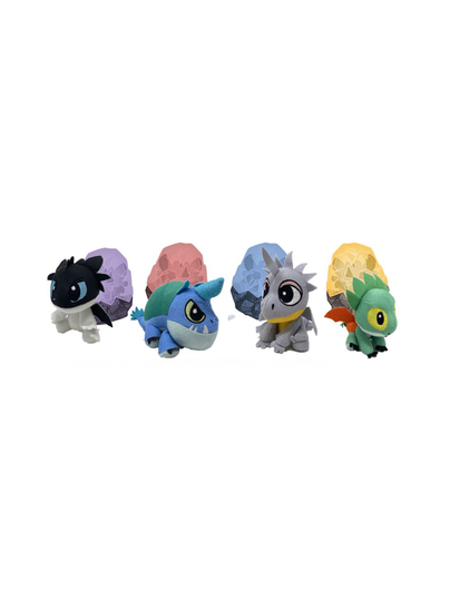 Dragons crystal plush dragons asst. 7,5 cm