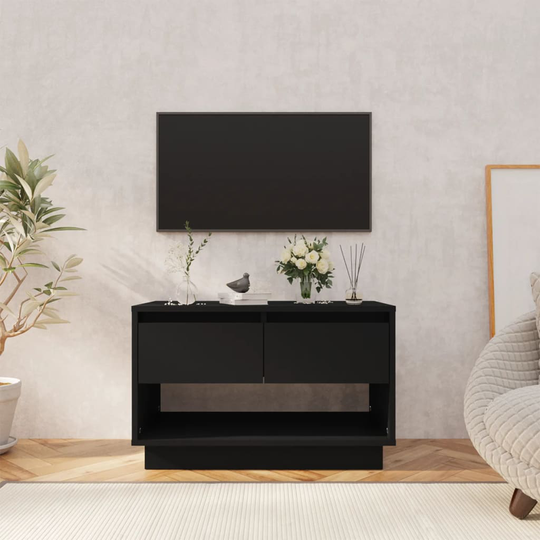 vidaXL TV-taso musta 70x41x44 cm lastulevy