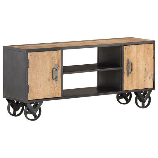 vidaXL TV-taso 110x30x49 cm kierrätetty täyspuu