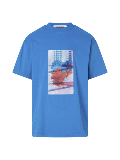 Motion floral graphic -t-paita