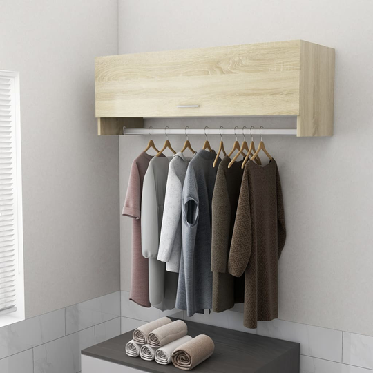 vidaXL Vaatekaappi Sonoma-tammi 100x32,5x35 cm lastulevy