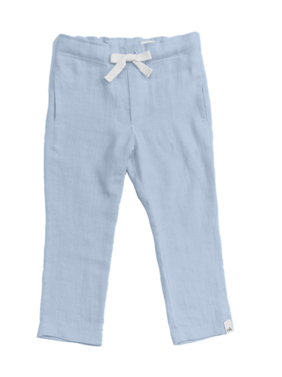 Pellavachinot, sky blue