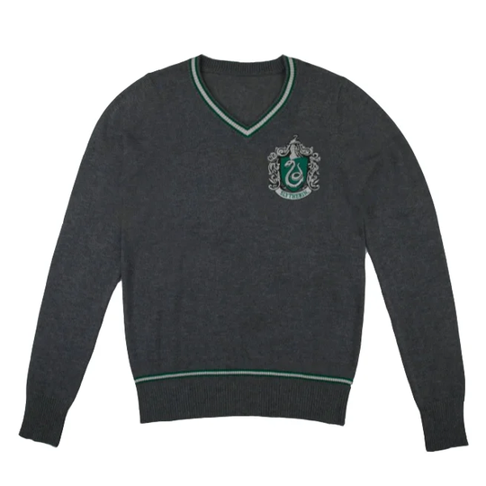 Harry Potter - Slytherin - Grey Knitted Sweater - Small