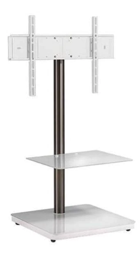 B-Tech BTF800 TV-teline, valkoinen/hopea