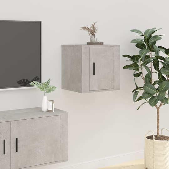 vidaXL Seinäkiinnitettävä TV-taso betoninharmaa 40x34,5x40 cm