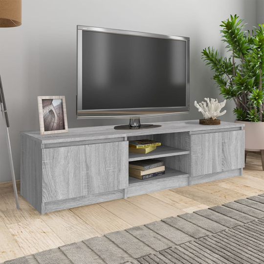 vidaXL TV-taso harmaa Sonoma 140x40x35,5 cm tekninen puu